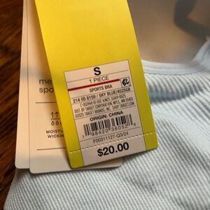 Sky Blue and Coral Sports Bra Bundle (7 Total)